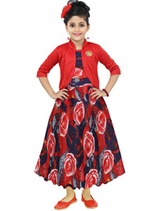 chandrika girls maxifull length casual dress