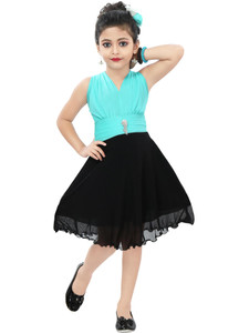 chandrika girls midiknee length casual dress