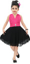 Chandrika Girls Midi/Knee Length Casual Dress (Pink, Sleeveless)