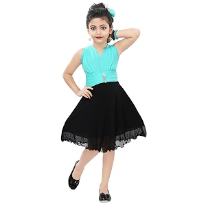 Chandrika Kids Party Midi Dress for Girls