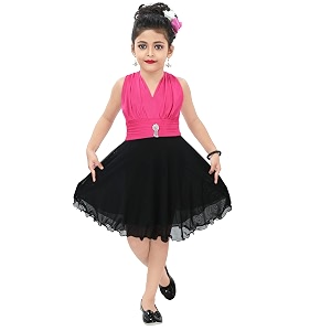 Chandrika Kids Party Midi Dress for Girls