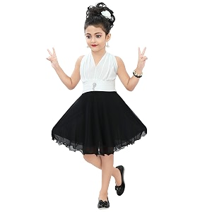 Chandrika Kids Party Midi Dress for Girls