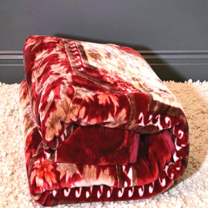 changers floral double mink blanket for  heavy winter