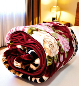 changers floral double mink blanket for  heavy winter