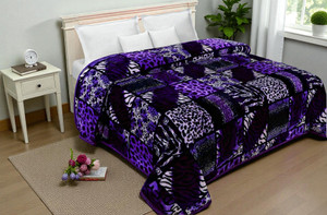 changers floral double mink blanket for  mild winter