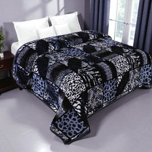 changers floral double mink blanket for  mild winter