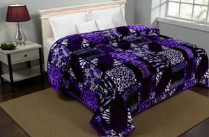 changers floral double mink blanket for  mild winter
