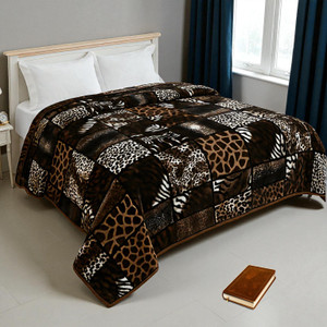 changers floral double mink blanket for  mild winter