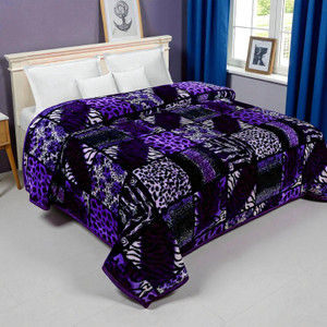 changers printed double mink blanket for  heavy winter