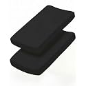 Changing Pad Cover - Pack of 2 Diaper Change Sheets - 32x16in, Black Duo