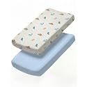 Changing Pad Cover - Pack of 2 Diaper Change Sheets - 32x16in, Cute Dinos