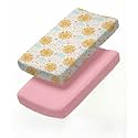 Changing Pad Cover - Pack of 2 Diaper Change Sheets - 32x16in, Sunny Drop