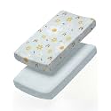 Changing Pad Cover - Pack of 2 Diaper Change Table Sheets - Rainbow Bloom