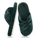 Chantomoo Slippers for Women Memory Foam House Bedroom Corduroy Bow Crossbands Slipper Shoes Comfy Trendy Gift Slippers
