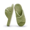 Chantomoo Slippers for Women Memory Foam House Bedroom Corduroy Bow Crossbands Slipper Shoes Comfy Trendy Gift Slippers
