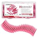 Chanzon 100pcs Heat Shrink Butt Connectoras Waterproof 22-16AWG Red