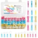 Chanzon 86pcs Heat Shrink Wire Connector Kit, Ring, Butt, Fork, Spade