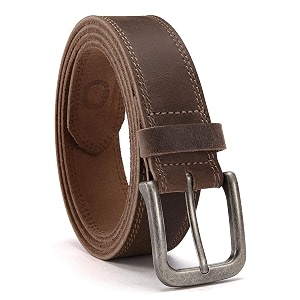 chaoren leather ratchet belt 2 pack dress with click sliding buckle 1 3834 in gift set box - adjustable trim to fit