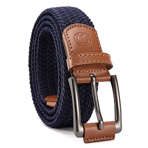 chaoren leather ratchet belt 2 pack dress with click sliding buckle 1 3834 in gift set box - adjustable trim to fit
