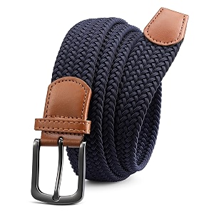 chaoren leather ratchet belt 2 pack dress with click sliding buckle 1 3834 in gift set box - adjustable trim to fit