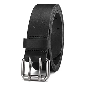 chaoren leather ratchet belt 2 pack dress with click sliding buckle 1 3834 in gift set box - adjustable trim to fit