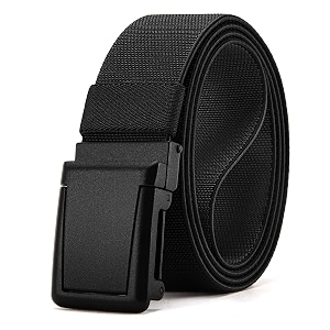 chaoren leather ratchet belt 2 pack dress with click sliding buckle 1 3834 in gift set box - adjustable trim to fit
