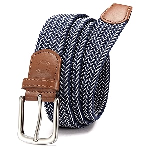 chaoren leather ratchet belt 2 pack dress with click sliding buckle 1 3834 in gift set box - adjustable trim to fit