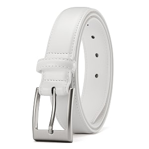 chaoren leather ratchet belt 2 pack dress with click sliding buckle 1 3834 in gift set box - adjustable trim to fit