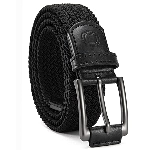chaoren leather ratchet belt 2 pack dress with click sliding buckle 1 3834 in gift set box - adjustable trim to fit