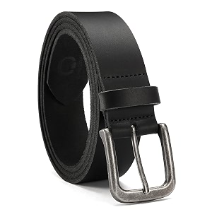 chaoren leather ratchet belt 2 pack dress with click sliding buckle 1 3834 in gift set box - adjustable trim to fit