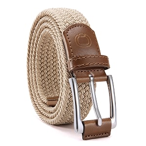 chaoren leather ratchet belt 2 pack dress with click sliding buckle 1 3834 in gift set box - adjustable trim to fit