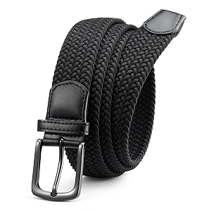 chaoren leather ratchet belt 2 pack dress with click sliding buckle 1 3834 in gift set box - adjustable trim to fit