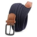 Chaoren Leather Ratchet Belt 2 Pack Dress with Click Sliding Buckle 1 3/8" in Gift Set Box - Adjustable Trim to Fit