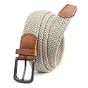 Chaoren Leather Ratchet Belt 2 Pack Dress with Click Sliding Buckle 1 3/8" in Gift Set Box - Adjustable Trim to Fit