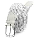 Chaoren Leather Ratchet Belt 2 Pack Dress with Click Sliding Buckle 1 3/8" in Gift Set Box - Adjustable Trim to Fit
