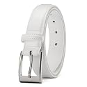 Chaoren Leather Ratchet Belt 2 Pack Dress with Click Sliding Buckle 1 3/8" in Gift Set Box - Adjustable Trim to Fit