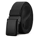 Chaoren Leather Ratchet Belt 2 Pack Dress with Click Sliding Buckle 1 3/8" in Gift Set Box - Adjustable Trim to Fit