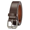 Chaoren Leather Ratchet Belt 2 Pack Dress with Click Sliding Buckle 1 3/8" in Gift Set Box - Adjustable Trim to Fit