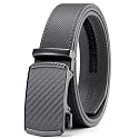 Chaoren Leather Ratchet Belt 2 Pack Dress with Click Sliding Buckle 1 3/8" in Gift Set Box - Adjustable Trim to Fit