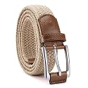 Chaoren Leather Ratchet Belt 2 Pack Dress with Click Sliding Buckle 1 3/8" in Gift Set Box - Adjustable Trim to Fit