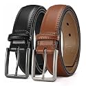 CHAOREN Men's Leather Belt - 1 3/8" Dress Belt for Business &amp; Casual Wear