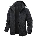 Chaos World Men's Rain Jacket With Hood Windbreaker Lightweight Waterproof Raincoat Trench Coat Camping Gear