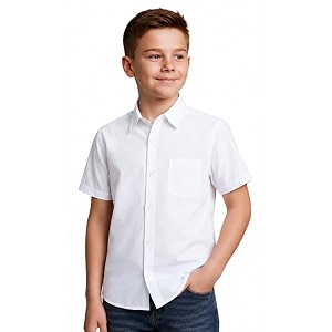 CHARCHIT Boys Cotton Half Sleeves Solid Casual