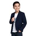 CHARCHIT Boys Regular Fit Plain Blazer and