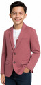 Charchit Solid Single Breasted Party Boys Blazer