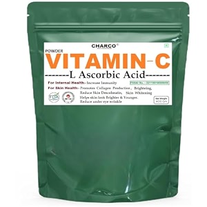 charco - skin to internal health vitamin c powder l-ascorbic acid 400 gm