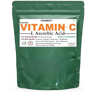 charco - skin to internal health vitamin c powder l-ascorbic acid 100 gm