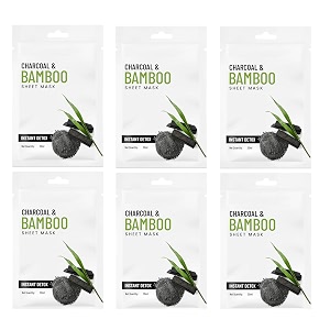 sheet mask  natural sheet mask face sheet mask charcoal amp bamboo
