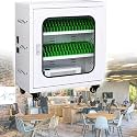 Charge and Sync Cabinet, Ultra-Secure Multiple Tablet Charging and Storage Cabinet with Space for Up to 12-60 Tablets, Temper-Resistant Door and Cooling Fan,30Slots