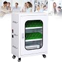 Charge and Sync Cabinet, Ultra-Secure Multiple Tablet Charging and Storage Cabinet with Space for Up to 12-60 Tablets, Temper-Resistant Door and Cooling Fan,40Slots